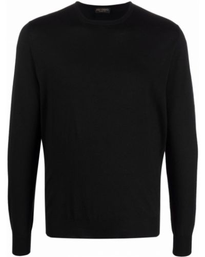 Пуловер Dell'oglio черно
