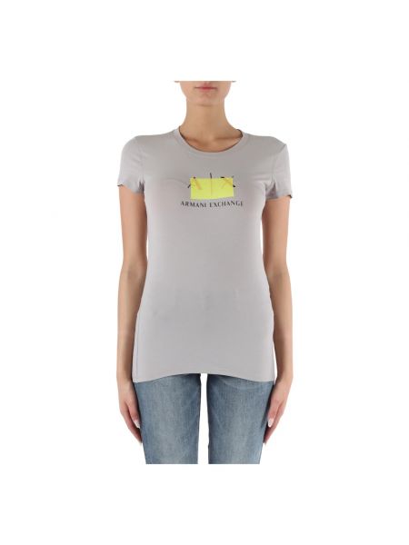 Slim fit t-shirt aus baumwoll Armani Exchange