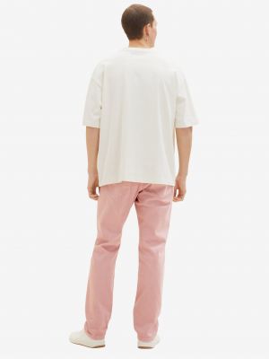 Straight fit džíny Tom Tailor růžové