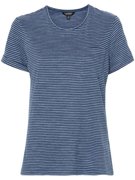 Stribet t-shirt Lauren Ralph Lauren blå