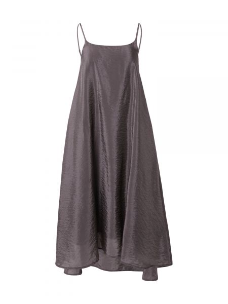 Retro haljina na tanke naramenice American Vintage siva