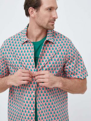 Pamučna košulja United Colors Of Benetton ružičasta