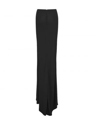 Długa spódnica asymetryczna Saint Laurent czarna