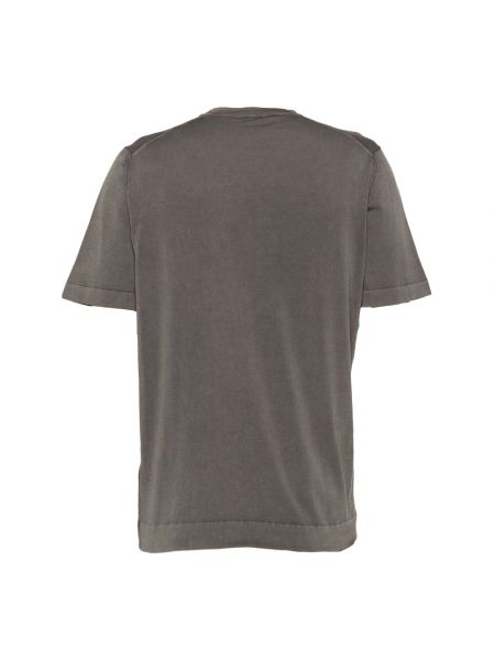 Camiseta de algodón de punto Drumohr marrón