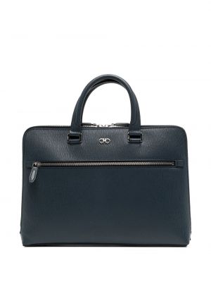 Leder laptoptasche Ferragamo blau