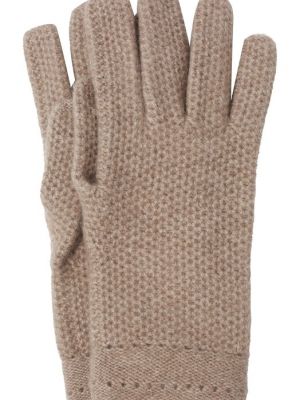 Кашемировые перчатки Inverni бежевые