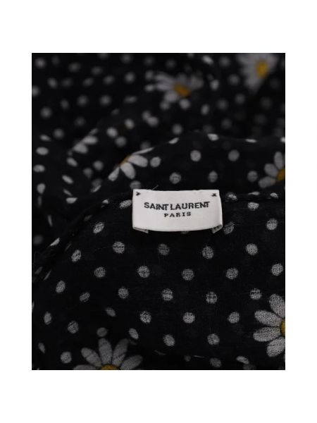 Bufanda de lana retro Yves Saint Laurent Vintage negro