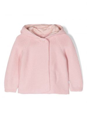 Jacka i stickad med huva för tjejer Stella Mccartney Kids rosa