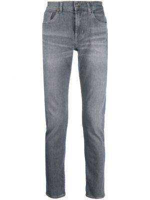 Skinny fit-jeans 7 For All Mankind grå