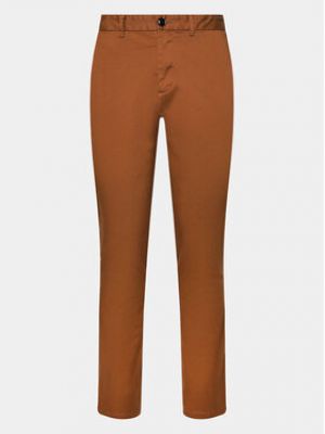 Pantalon chino slim Sisley marron