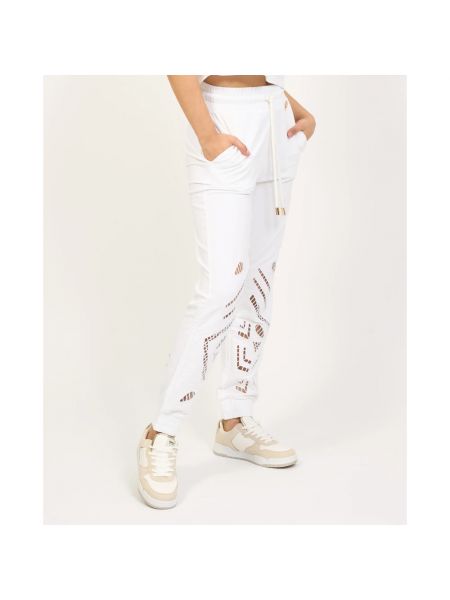 Pantalones de chándal Fracomina blanco