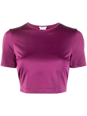 Fitness tričko s krátkými rukávy s kulatým výstřihem Wolford - fialová
