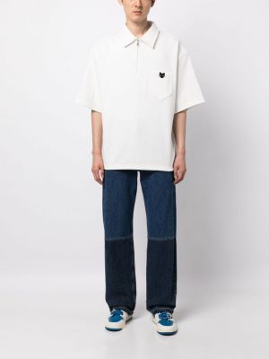 Polo krekls ar rāvējslēdzēju Zzero By Songzio balts