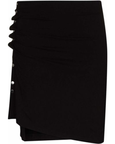 Asymetrické mini sukně Paco Rabanne černé