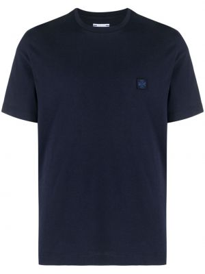 T-shirt en coton avec applique Jacob Cohën bleu