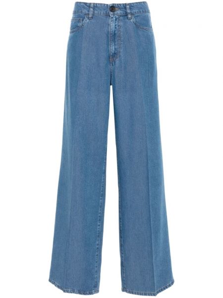 Broderet jeans Miu Miu blå