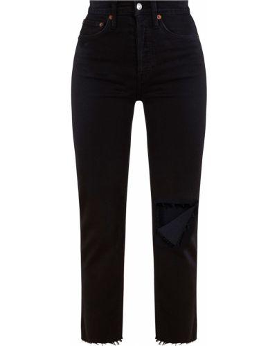 Укороченные джинсы Re/done, черные