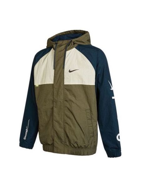 Куртка с капюшоном Nike зеленая