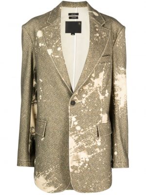 Tweed blazer mit print R13