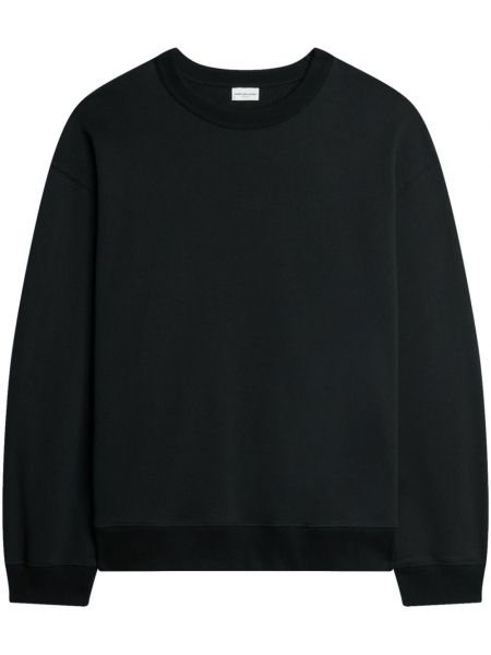 Sweatshirt aus baumwoll mit rundem ausschnitt Dries Van Noten schwarz