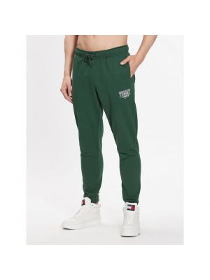 Pantaloni sport Tommy Jeans verde