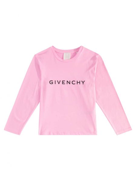 Jersey puuvilla paitapusero tytöille Givenchy Kids pinkki