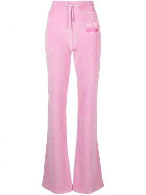 Pantaloni plissettati Moschino Jeans rosa