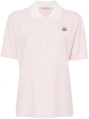 Polo krekls Moncler rozā