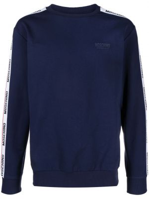Sweatshirt aus baumwoll Moschino blau