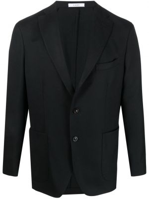 V-ringad blazer Boglioli svart