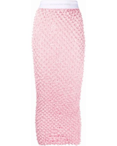 Falda de tubo ajustada Alexander Wang rosa
