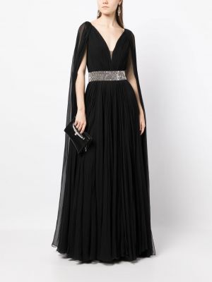 Šilkinis vakarinė suknelė Jenny Packham juoda