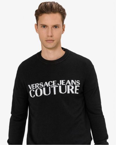 Pulóver Versace Jeans Couture - Fekete