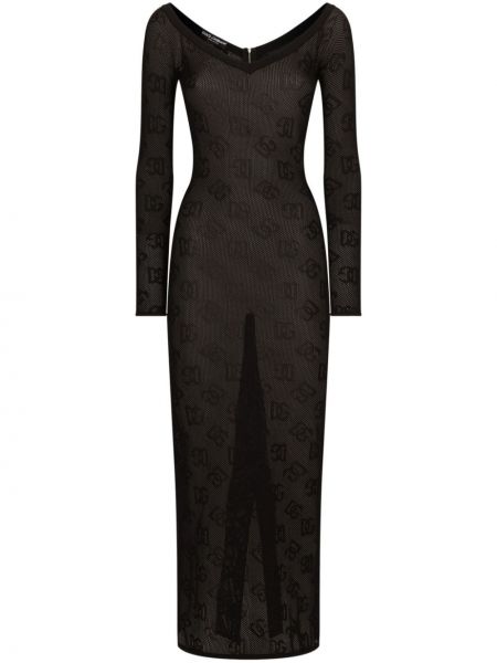 Vestito lungo Dolce & Gabbana nero