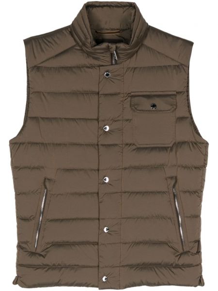 Quiltet vest Moorer brun