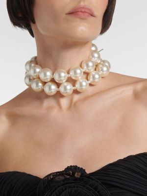 Ogrlica z perlami Magda Butrym bela
