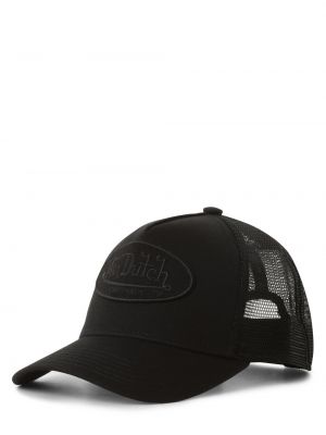 Czarna czapka z daszkiem bawełniana Von Dutch