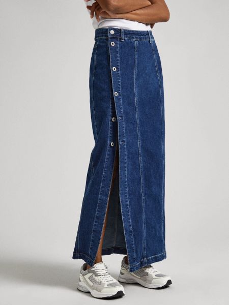 Džínsová sukňa Pepe Jeans modrá