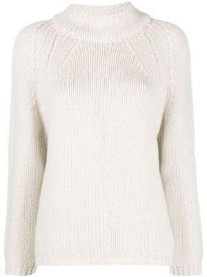 Плетен кашмирен пуловер Incentive! Cashmere бяло