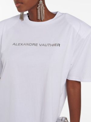 Džersis medvilninis marškinėliai Alexandre Vauthier juoda