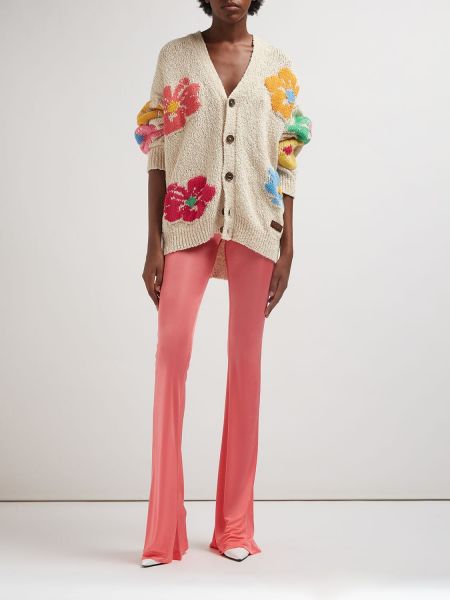 Cardigan cu model floral oversize Dsquared2