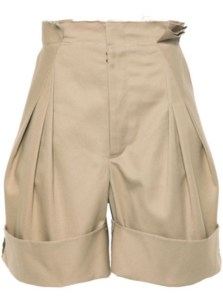 Shorts mit plisseefalten Maison Margiela braun