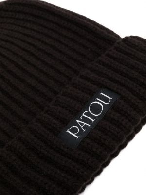 Mütze mit stickerei Patou braun