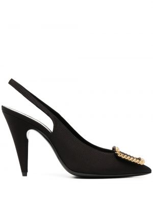 Pumpar med remmar med slingback Saint Laurent svart