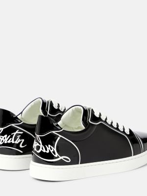 Sneakersy skórzane Christian Louboutin czarne