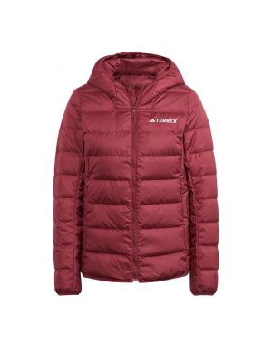 Pernata jakna slim fit Adidas crvena