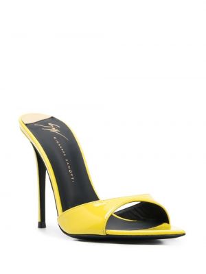 Leder sandale Giuseppe Zanotti gelb