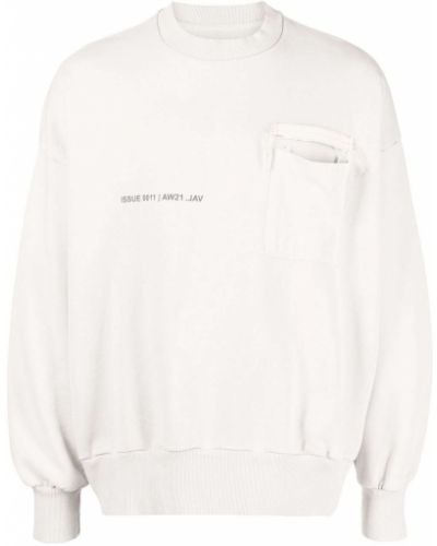 Trykt sweatshirt Val Kristopher hvit