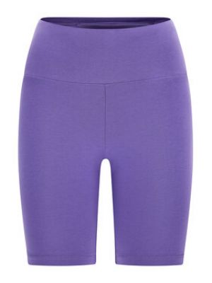 Priliehavé športové šortky skinny fit Guess fialová