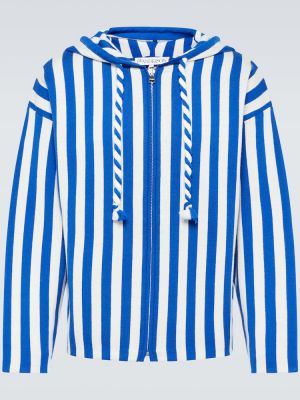 Hoodie di lana a righe Jw Anderson